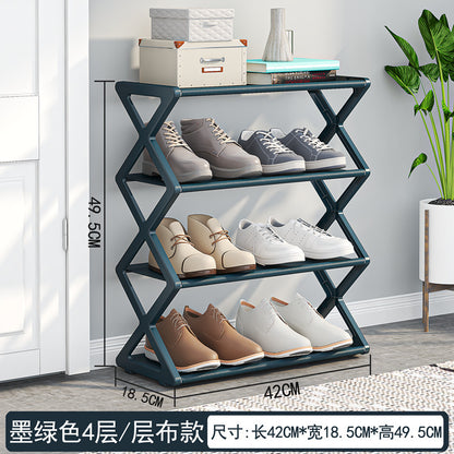 Dual-Layer X-Frame Shoe Organizer