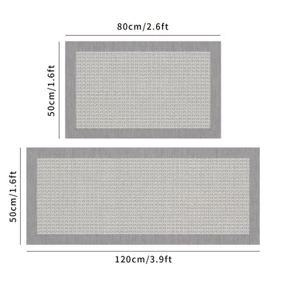 Stylish Non-Slip, Waterproof Kitchen Mats 2-Pack