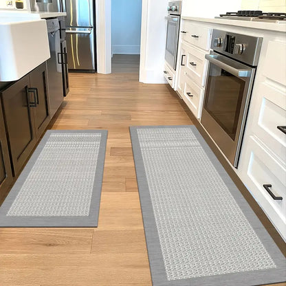 Stylish Non-Slip, Waterproof Kitchen Mats 2-Pack