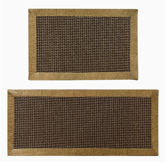 Stylish Non-Slip, Waterproof Kitchen Mats 2-Pack