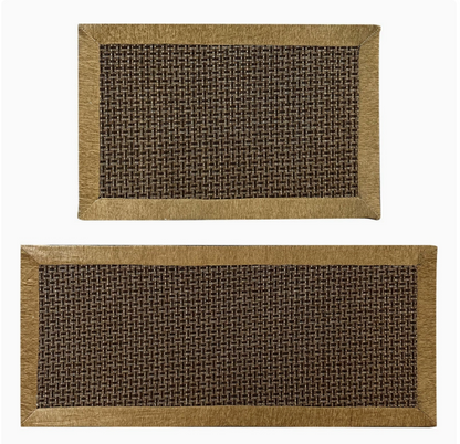 Stylish Non-Slip, Waterproof Kitchen Mats 2-Pack