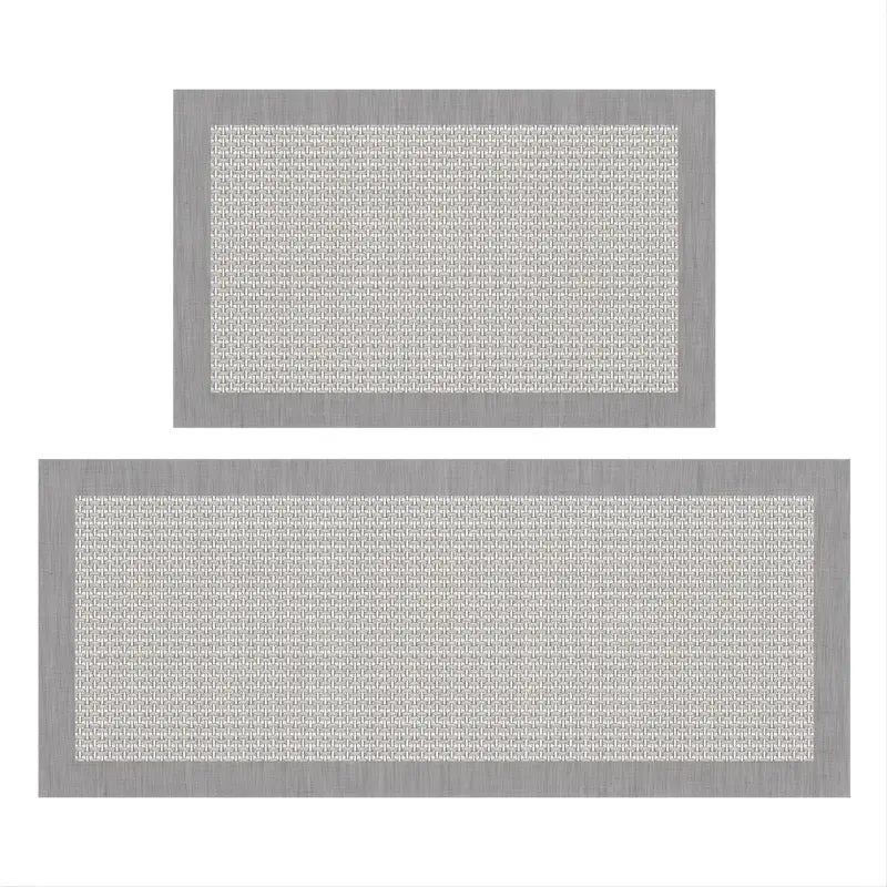 Stylish Non-Slip, Waterproof Kitchen Mats 2-Pack